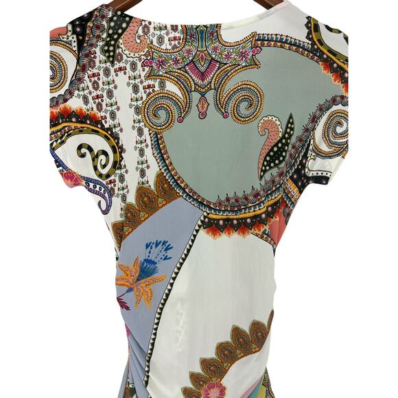 Etro Radial Print Jersey Wrap Top - Picture 10 of 11